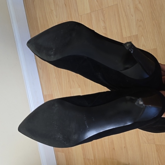 Kendall & Kylie Zanna Black Suede Sexy Over The Knee High Heels Boots Size 9M - Picture 11 of 16